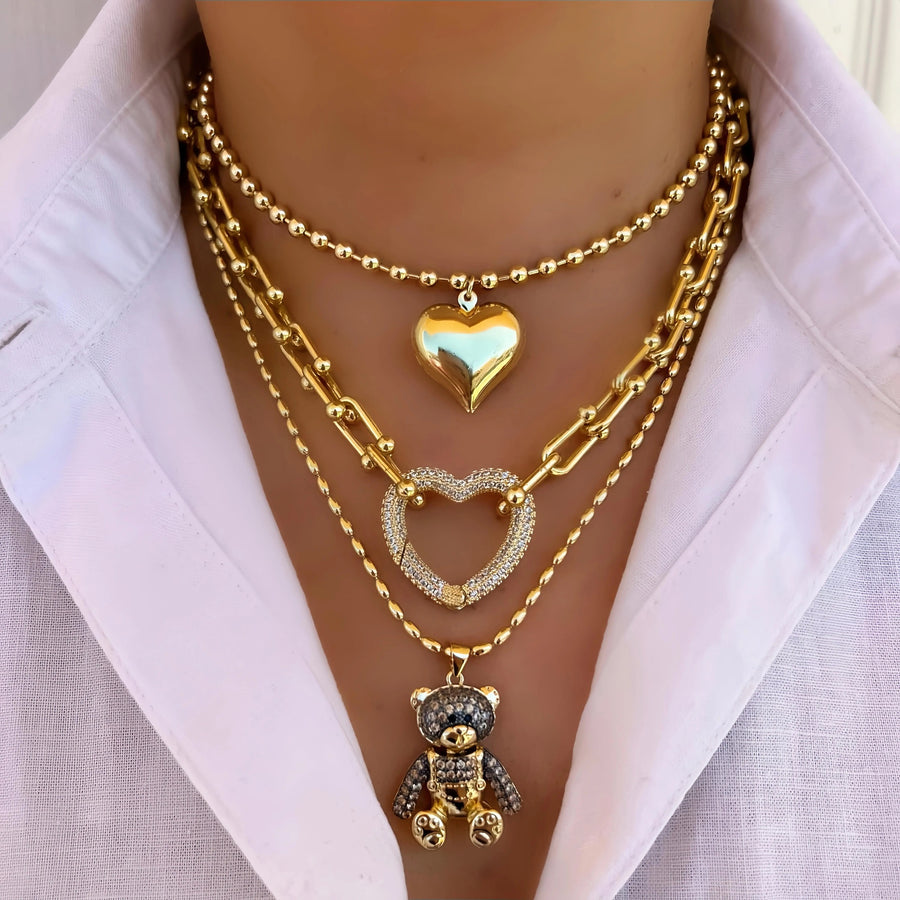 Charming necklace stackable set