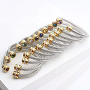 Birthstone Cable bangle