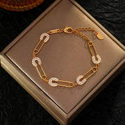 Holden It Together Safety Pin Bracelet