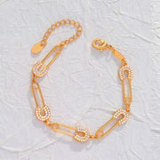 Holden It Together Safety Pin Bracelet