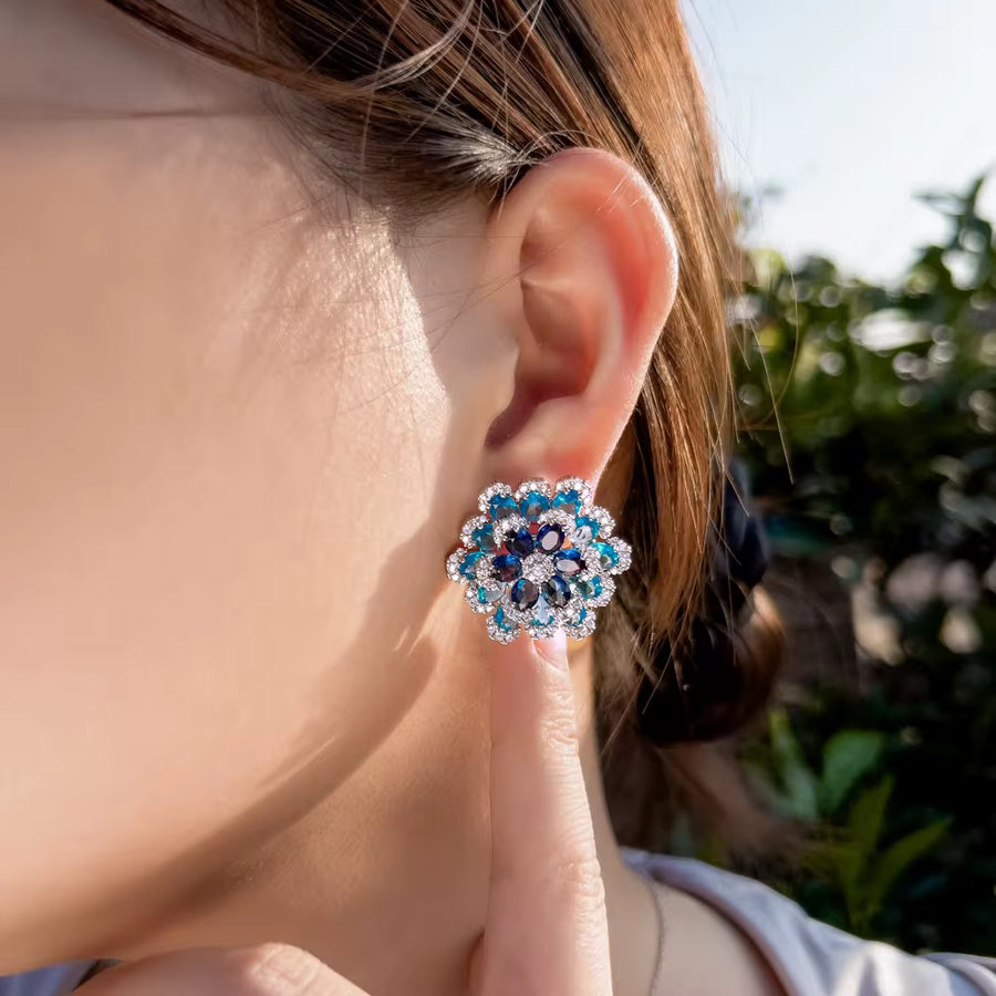 Blissful blue earrings