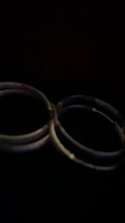 Flashing Lights hoop earrings included